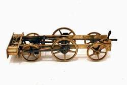 Crank gear model in brass of Cobres' locomotive Foto © Pierandrea Malfi