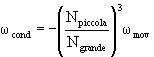 relazione matemetica tra velocità angolare dell'albero condotto e quella dell'albero movente in funzione del numero di denti delle ruote