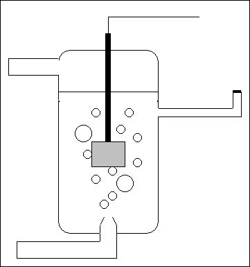 Rappresentazione schematica dell'elettrodo normale a idrogeno, Malfi, © 2001